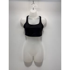 Lululemon Women's Black Four Way Stretch Energy Strappy Sports Bra Size Large